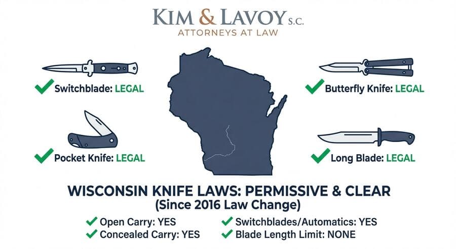 Infographic - Wisconsin Knife Laws