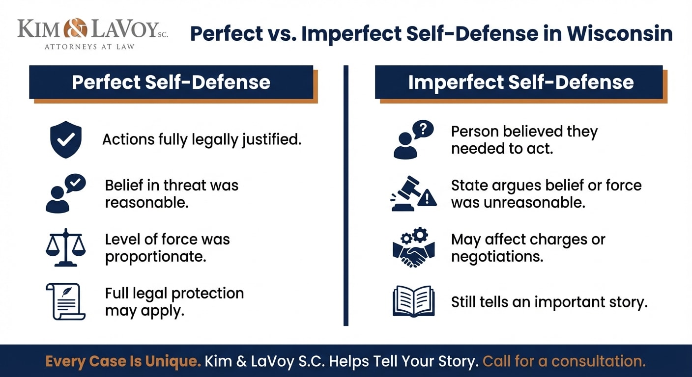Perfect Self-Defense vs. Imperfect Self-Defense