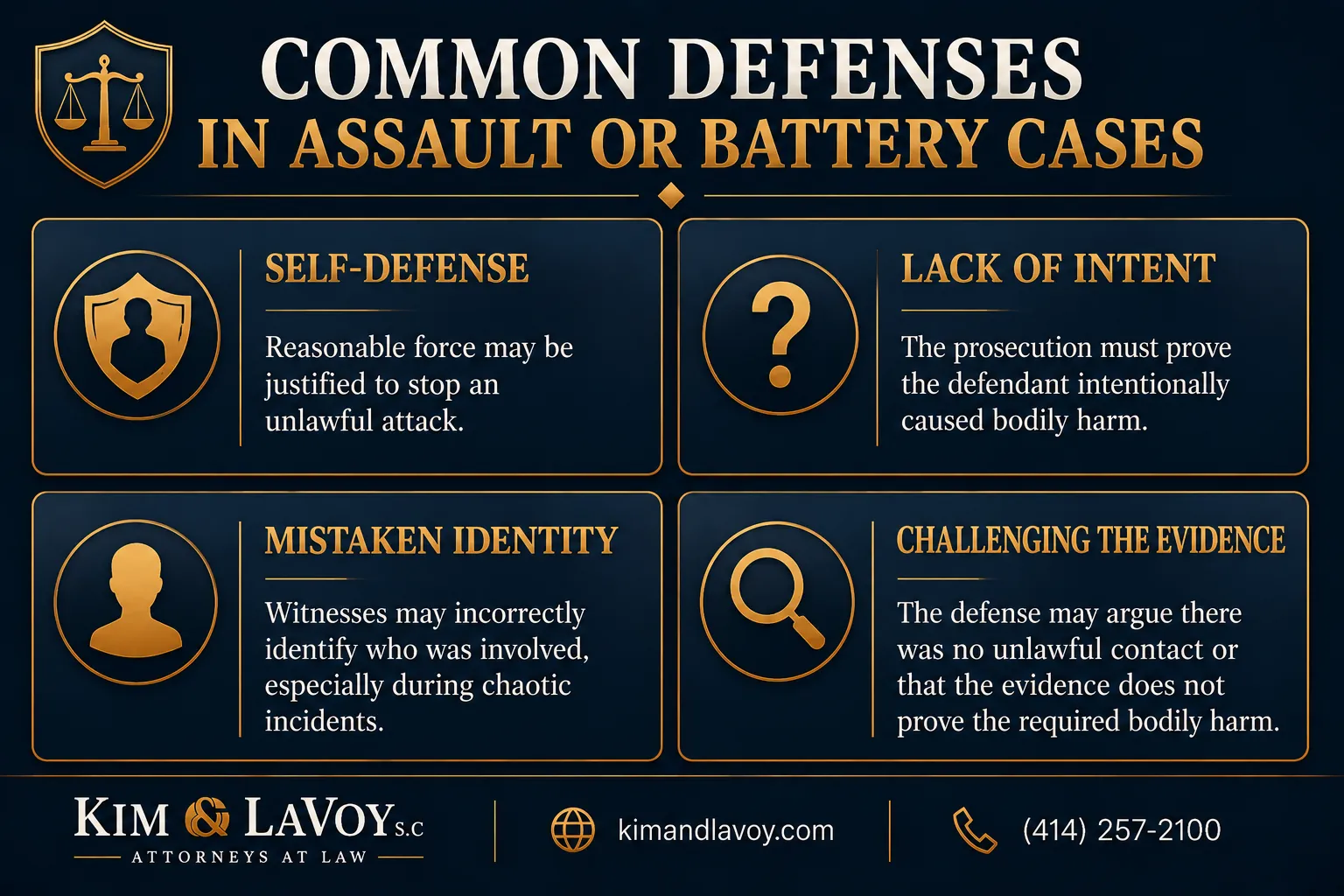 Common Defenses in Assault or Battery Cases